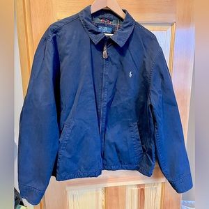 Polo Ralph Lauren lightweight chino jacket navy/plaid size XL